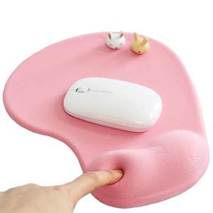 Ergonomic Mousepad with Gel Wrist Support - Pink