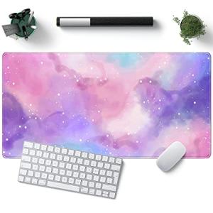 Purple Starry Sky Gaming Mouse Pad for Desk