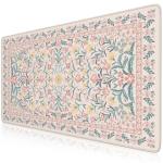 iCasso Pink Floral XXL Desk Mat and Mouse Pad