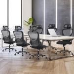 Ergonomic High-Back Mesh Office Chair with Wheels