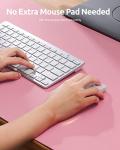 Pink Non-Slip Leather Desk Pad Mat, Large Size