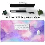 Purple Starry Sky Gaming Mouse Pad for Desk