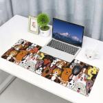 Adorable Dog Gaming Mouse Pad with Non-Slip Base