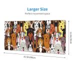 Adorable Dog Gaming Mouse Pad with Non-Slip Base