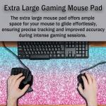 Extra Large Pink Glitter Gaming Mouse Pad