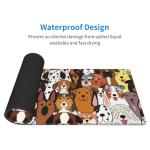 Adorable Dog Gaming Mouse Pad with Non-Slip Base