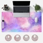 Purple Starry Sky Gaming Mouse Pad for Desk