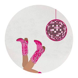 Pink Cowgirl Mouse Pad for Home Office Decor