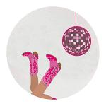 Pink Cowgirl Mouse Pad for Home Office Decor