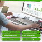 Large Excel Cheat Sheet Mouse Pad for Office