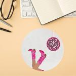 Pink Cowgirl Mouse Pad for Home Office Decor