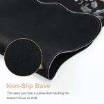 iCasso Large Black Desk Mat with Anti-Slip Base