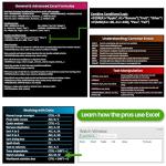 Large Excel Cheat Sheet Mouse Pad for Office