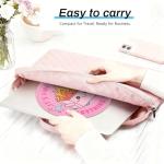 Cute Pink Round Mouse Pad for Home Office
