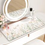 Floral Large Mouse Pad with Non-Slip Base