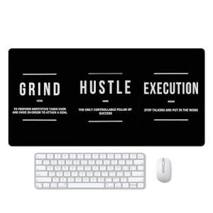 Motivational Black Mouse Pad for Home Office