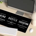 Motivational Black Mouse Pad for Home Office