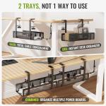 2-Pack Under Desk Cable Management Tray