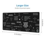 Inspirational Quotes XL Mouse Pad for Home Office