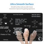 Inspirational Quotes XL Mouse Pad for Home Office