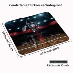 Wknoon Basketball Arena Mouse Pad for Gaming & Office