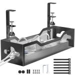 No-Drill Under Desk Cable Management Tray