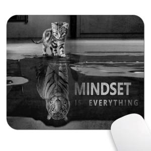 Inspirational Cat Reflection Mouse Pad for Motivation