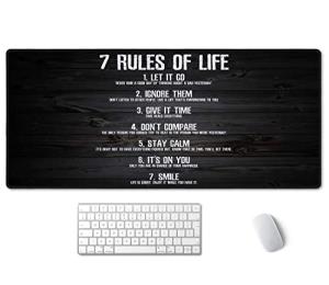 Motivational Quotes XXL Mouse Pad for Office or Gaming