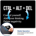 Motivational Black Mouse Pad for Office Use