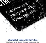 Motivational Black Mouse Pad for Office Use