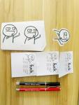 KUSIAPA Snarky Sticky Notes and Pen Set