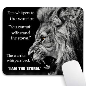Inspirational Lion Quotes Mouse Pad for Home Office