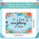 Floral Inspirational Mouse Pads with Motivational Quotes
