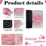 Inspirational Rose Gold Glitter Mouse Pads - Set of 4