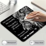 Inspirational Lion Quotes Mouse Pad for Home Office