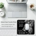 Inspirational Lion Quotes Mouse Pad for Home Office