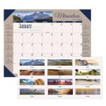 Eco-Friendly Desk Pad Calendar with Motivational Photos
