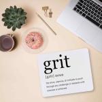 Inspirational Grit Mouse Pad - Non-Slip Rubber