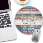 Inspirational Quote Round Mouse Pad for Office
