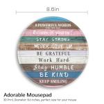 Inspirational Quote Round Mouse Pad for Office