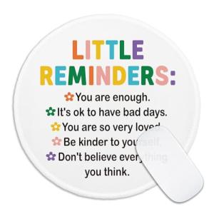 Inspirational Motivational Round Mouse Pad