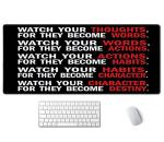 Motivational Quotes XXL Desk Mouse Pad 35.5x15.7 Inch