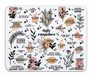 Boho Inspirational Quotes Mousepad for Daily Motivation