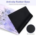 Large Purple Desk Mat with Wrist Support