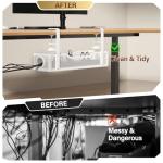 Under Desk Cable Management Box for Easy Organization