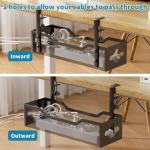 Under Desk Cable Management Tray - 2 Pack