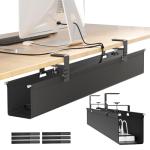 Large No-Drill Under Desk Cable Management Tray