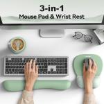 TECKNET Ergonomic Mouse Pad and Wrist Rest Set