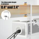 2 Pack Under Desk Cable Management Organizers