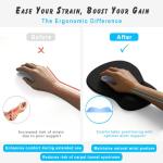 ErgoComfort Gel Mouse Pad with Wrist Support